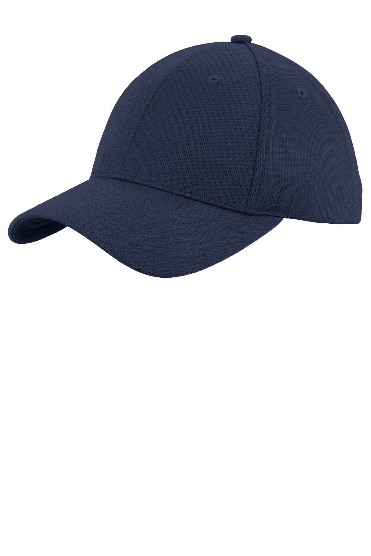 Front View of True Navy Sport-Tek Youth PosiCharge RacerMesh Cap. YSTC26