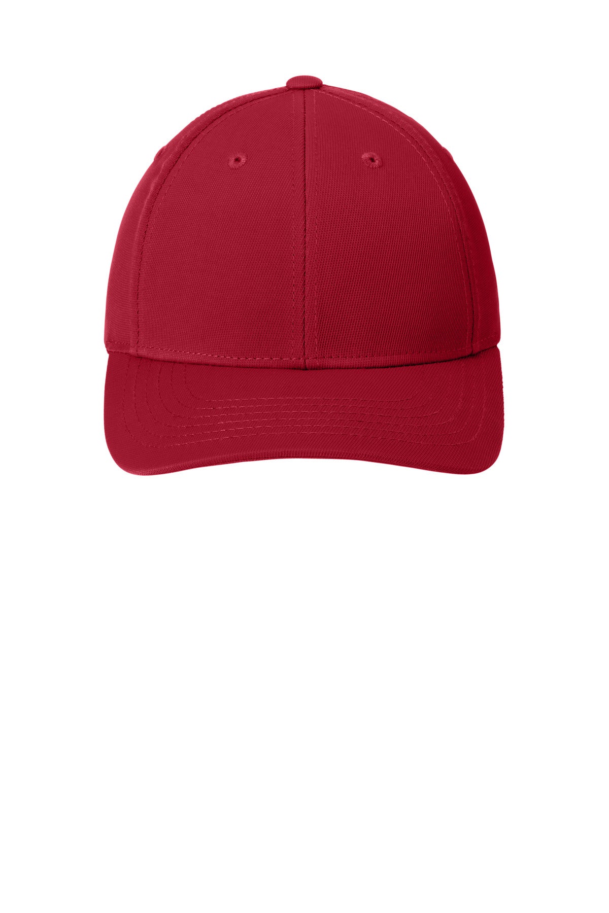 Front View of True Red Sport-Tek Dry Zone Nylon Cap. STC10