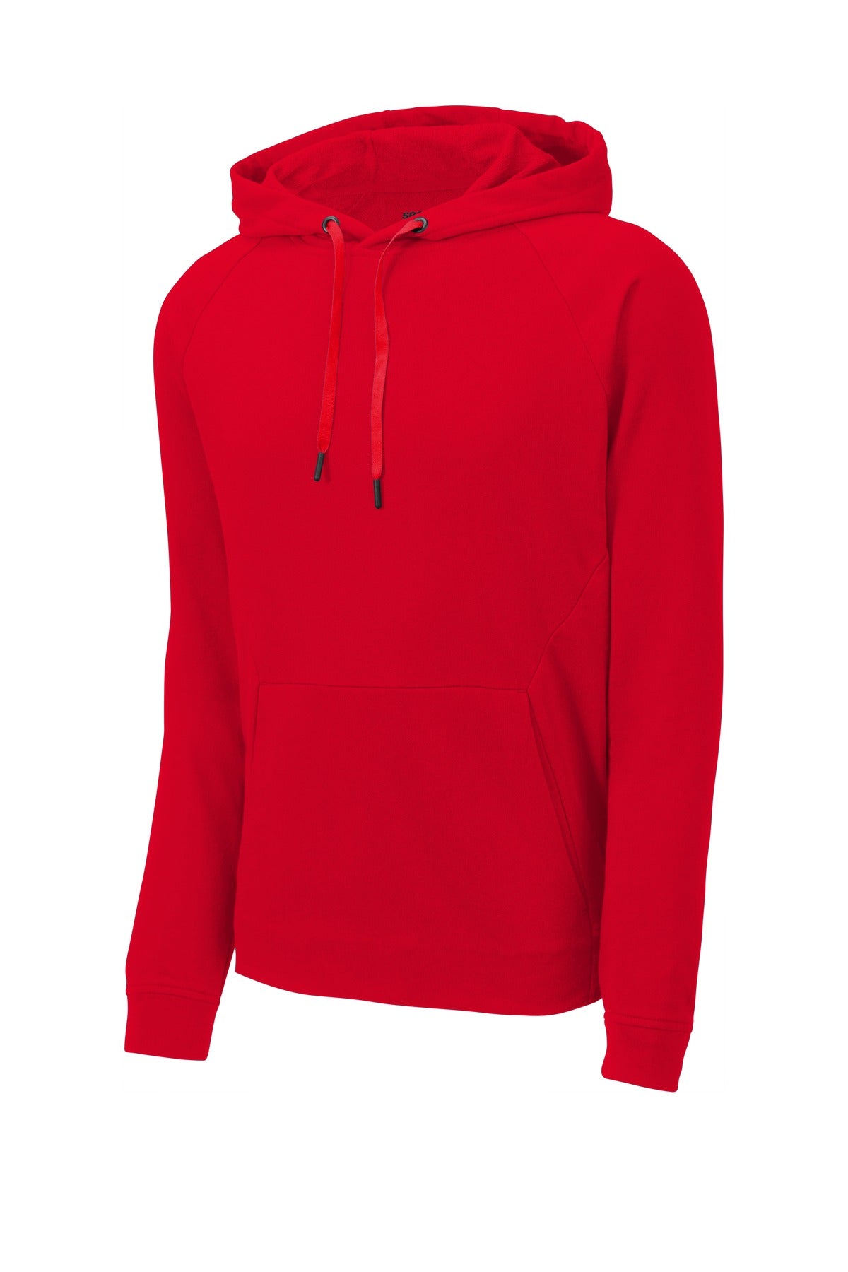 Front View of True Red Sport-Tek Lightweight French Terry Pullover Hoodie. ST272