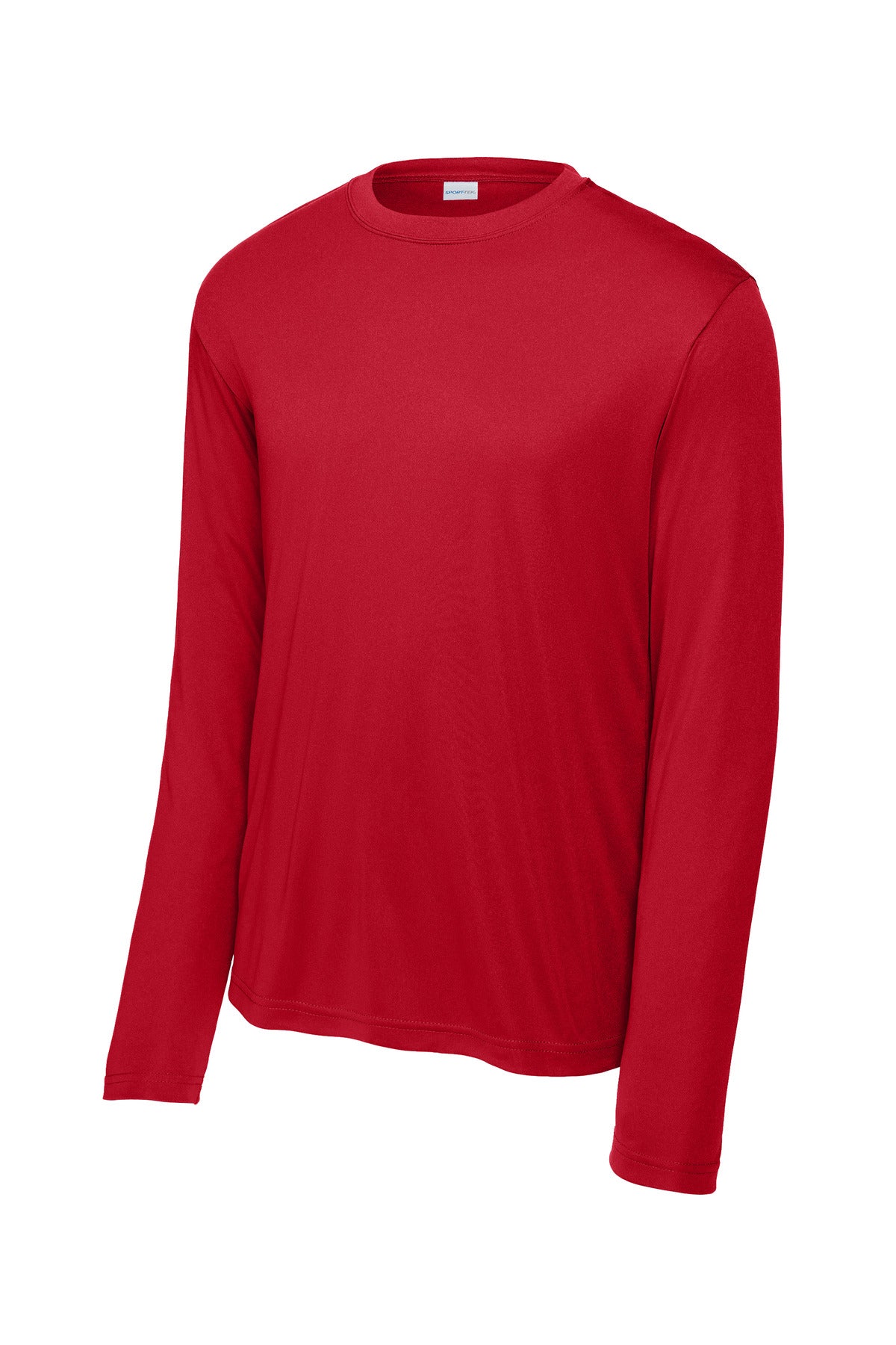 Front View of True Red Sport-Tek Tall Long Sleeve PosiCharge Competitor Tee. TST350LS