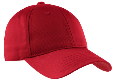 Front View of True Red Sport-Tek Youth Dry Zone Nylon Cap. YSTC10