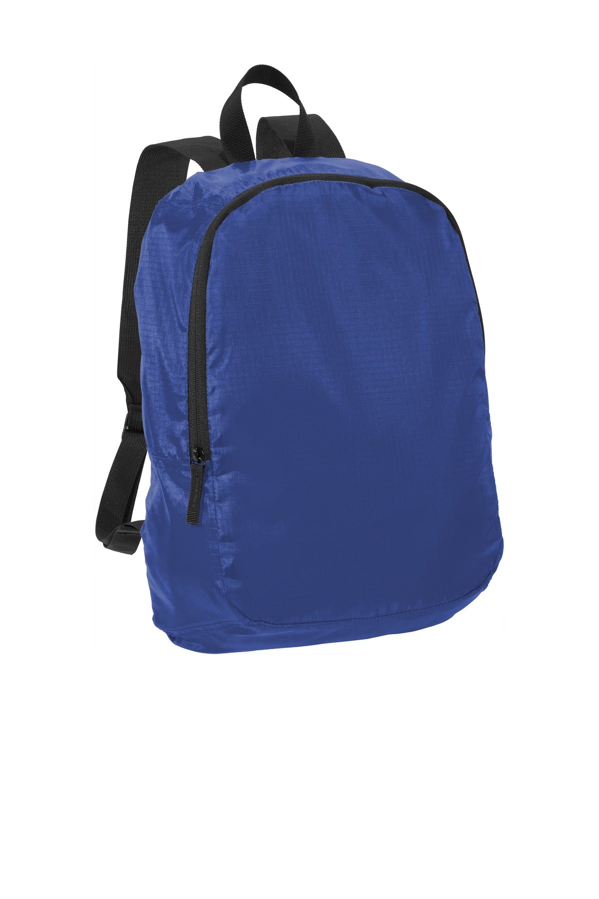 Front View of True Royal Port Authority Crush Ripstop Backpack BG213