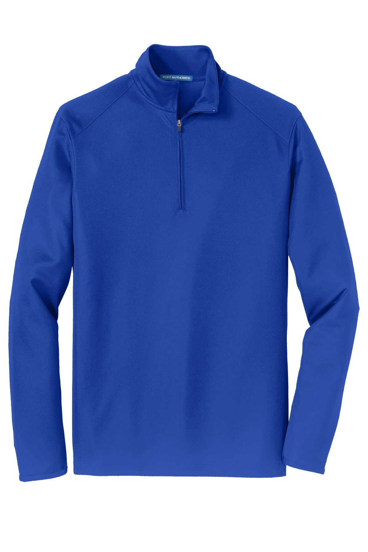 Front View of True Royal Port Authority Pinpoint Mesh 1/2-Zip. K806