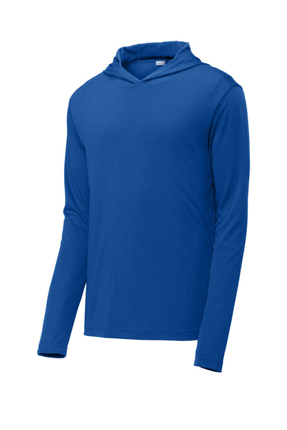 Front View of True Royal Sport-Tek PosiCharge Competitor Hooded Pullover. ST358