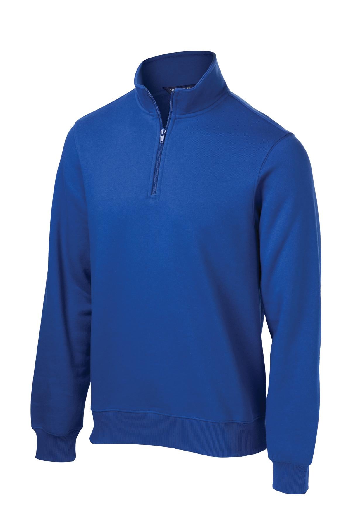 Front View of True Royal Sport-Tek Tall 1/4-Zip Sweatshirt. TST253
