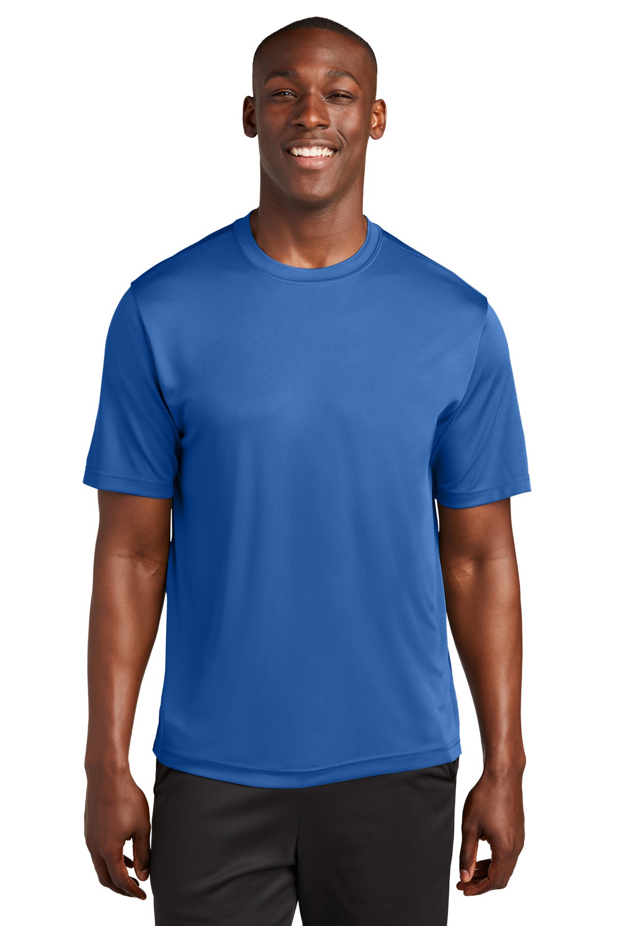 Front View of True Royal Sport-Tek Tall PosiCharge Competitor Tee. TST350