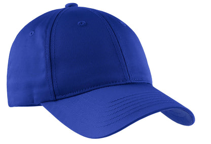 Front View of True Royal Sport-Tek Youth Dry Zone Nylon Cap. YSTC10