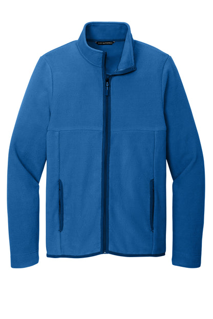 Front View of TrueBlue Port Authority Connection Fleece Jacket F110