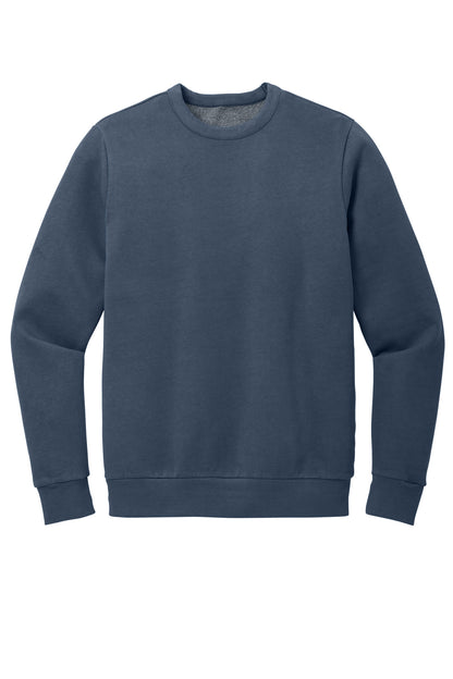 Front View of TrueNavy District Wash Fleece Crew DT2204