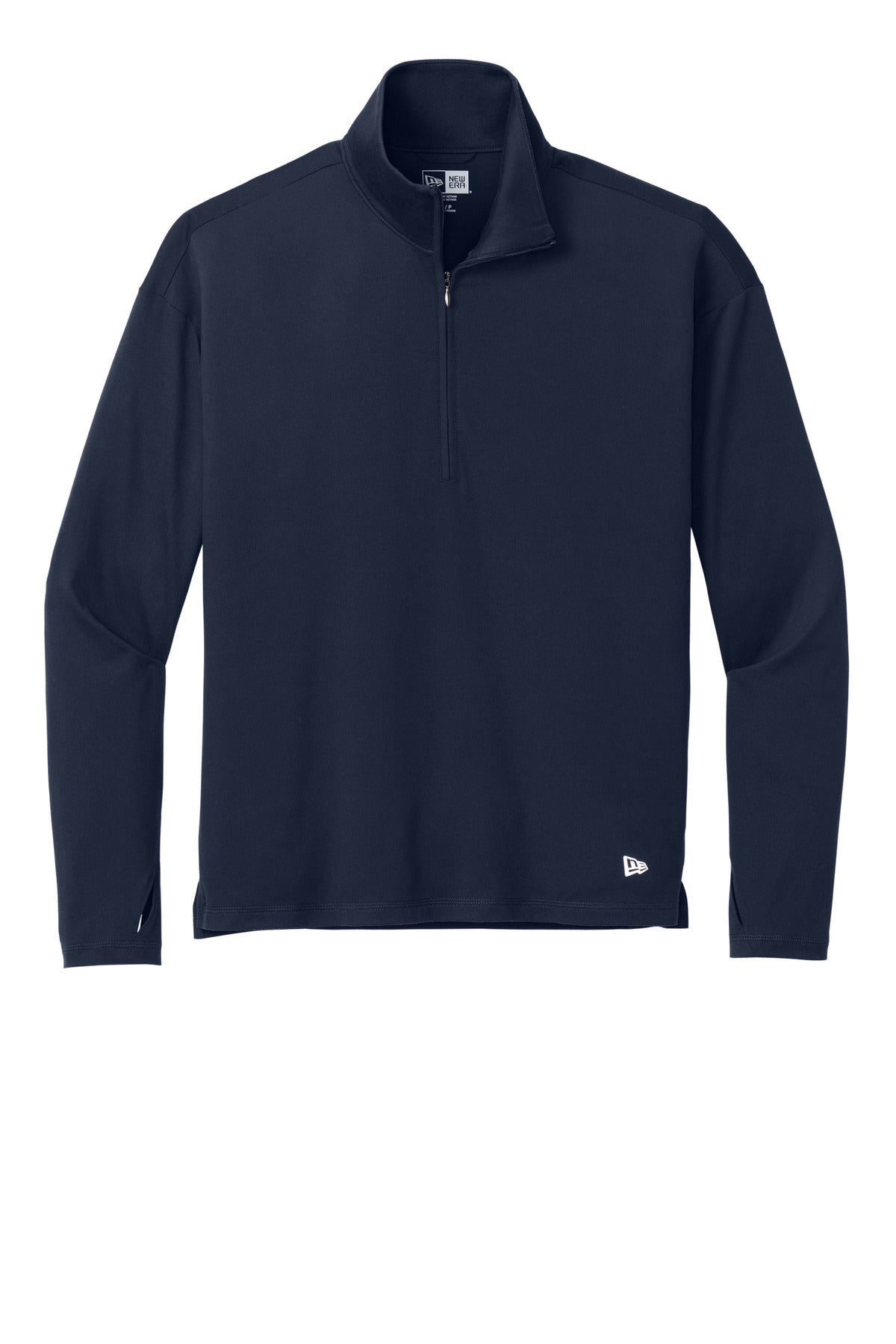 Front View of TrueNavy New Era Women's Power 1/2-Zip LNEA228