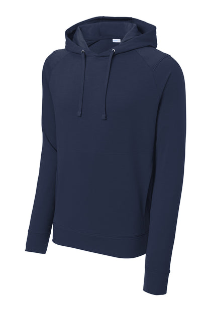 Front View of TrueNavy Sport-Tek Sport-Wick Flex Fleece Pullover Hoodie ST562