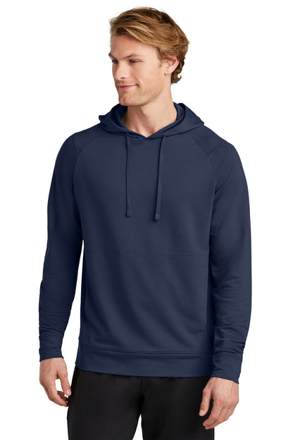 Front View of TrueNavy Sport-Tek Sport-Wick Flex Fleece Pullover Hoodie ST562