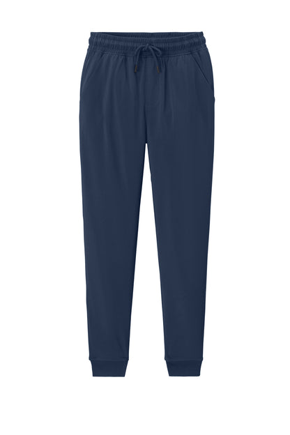 Front View of TrueNavy Sport-Tek Sport-Wick Stretch Jogger PST858
