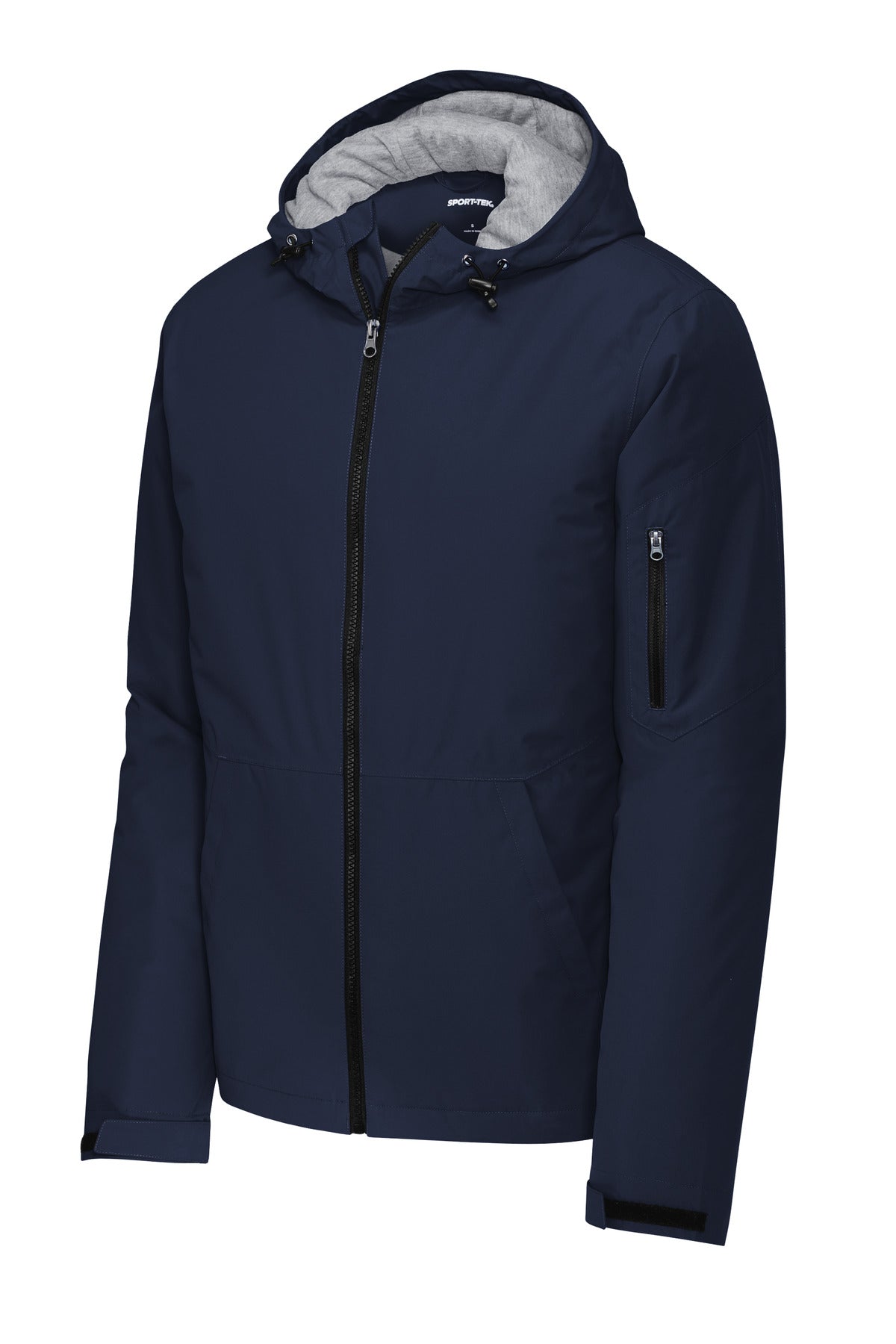 Front View of TrueNavy Sport-Tek Waterproof Insulated Jacket JST56