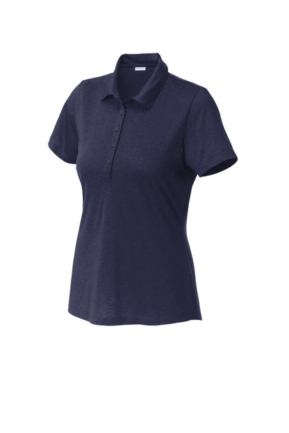 Front View of TrueNavy Sport-Tek Women's PosiCharge Strive Polo. LST530