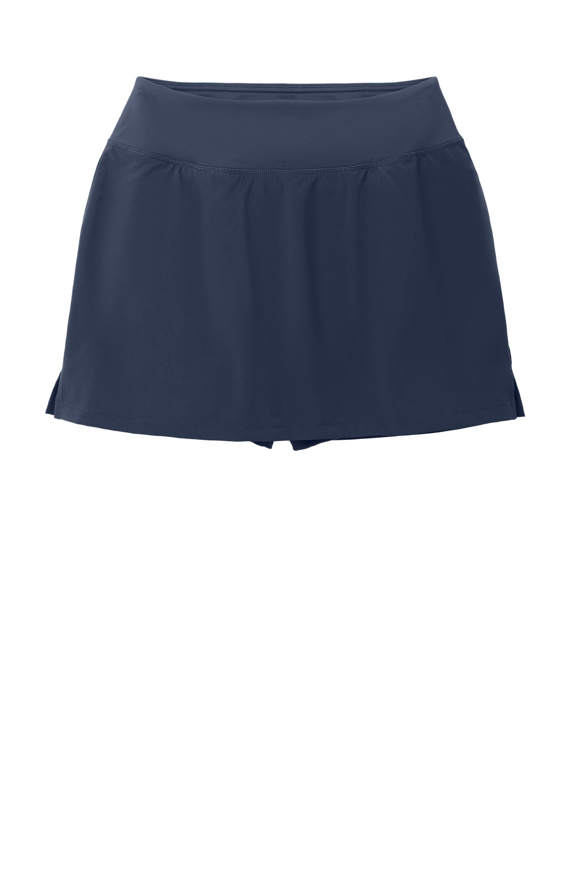 Front View of TrueNavy Sport-Tek Women's Repeat Skort LST486