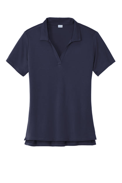 Front View of TrueNavy Sport-Tek Women's Sideline Polo LST535