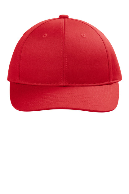 Front View of TrueRed Port Authority Snapback Cap C118