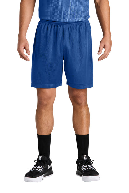 Front View of TrueRoyal Sport-Tek PosiCharge Mesh 7" Short ST5100
