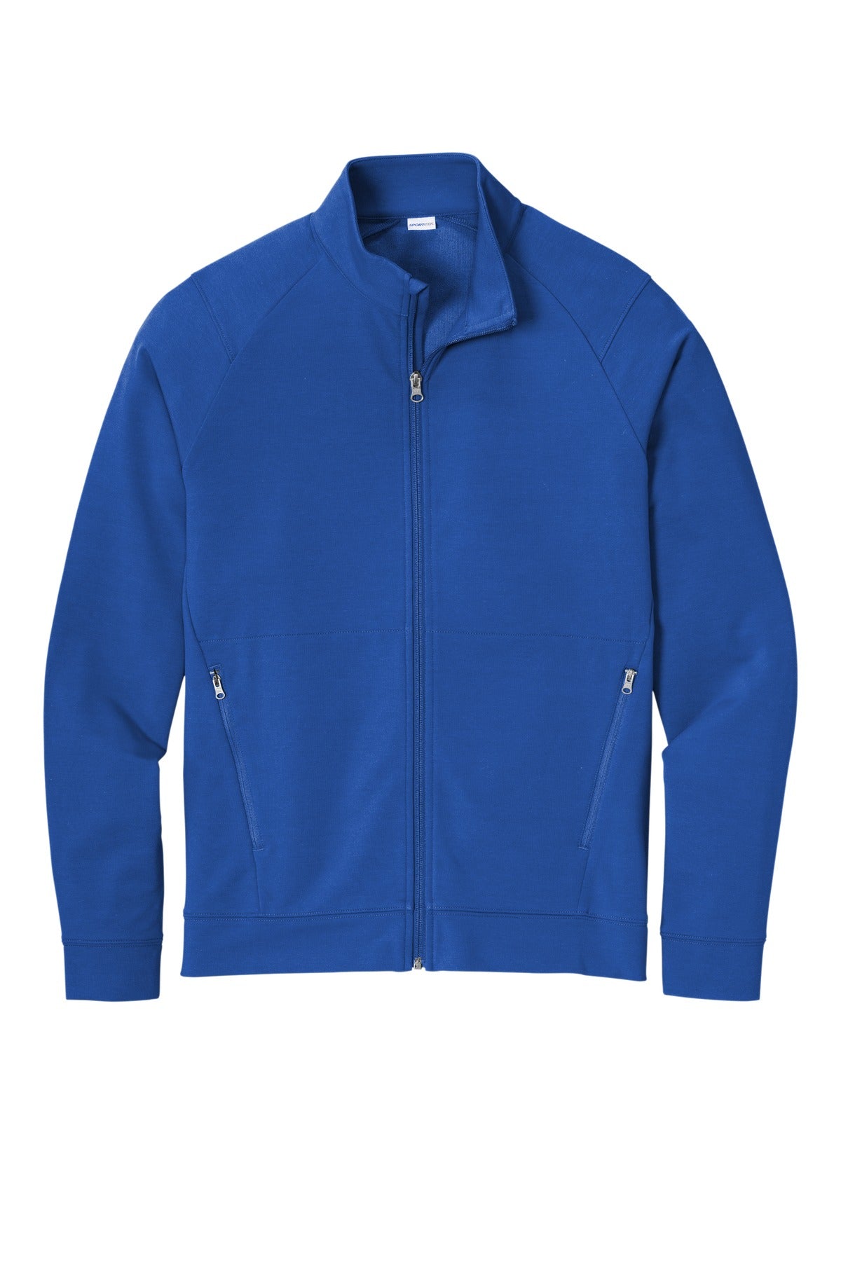 Front View of TrueRoyal Sport-Tek Sport-Wick Flex Fleece Full-Zip. ST560