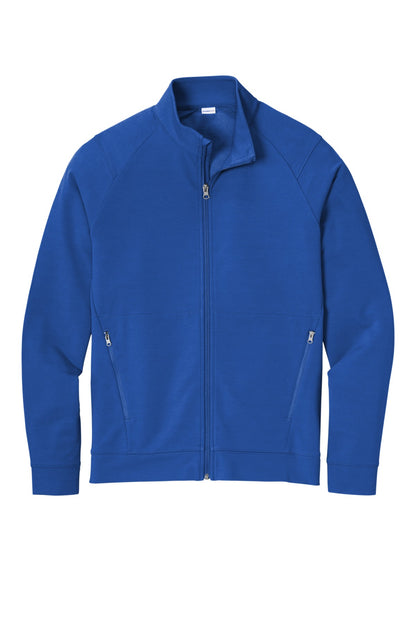 Front View of TrueRoyal Sport-Tek Sport-Wick Flex Fleece Full-Zip. ST560