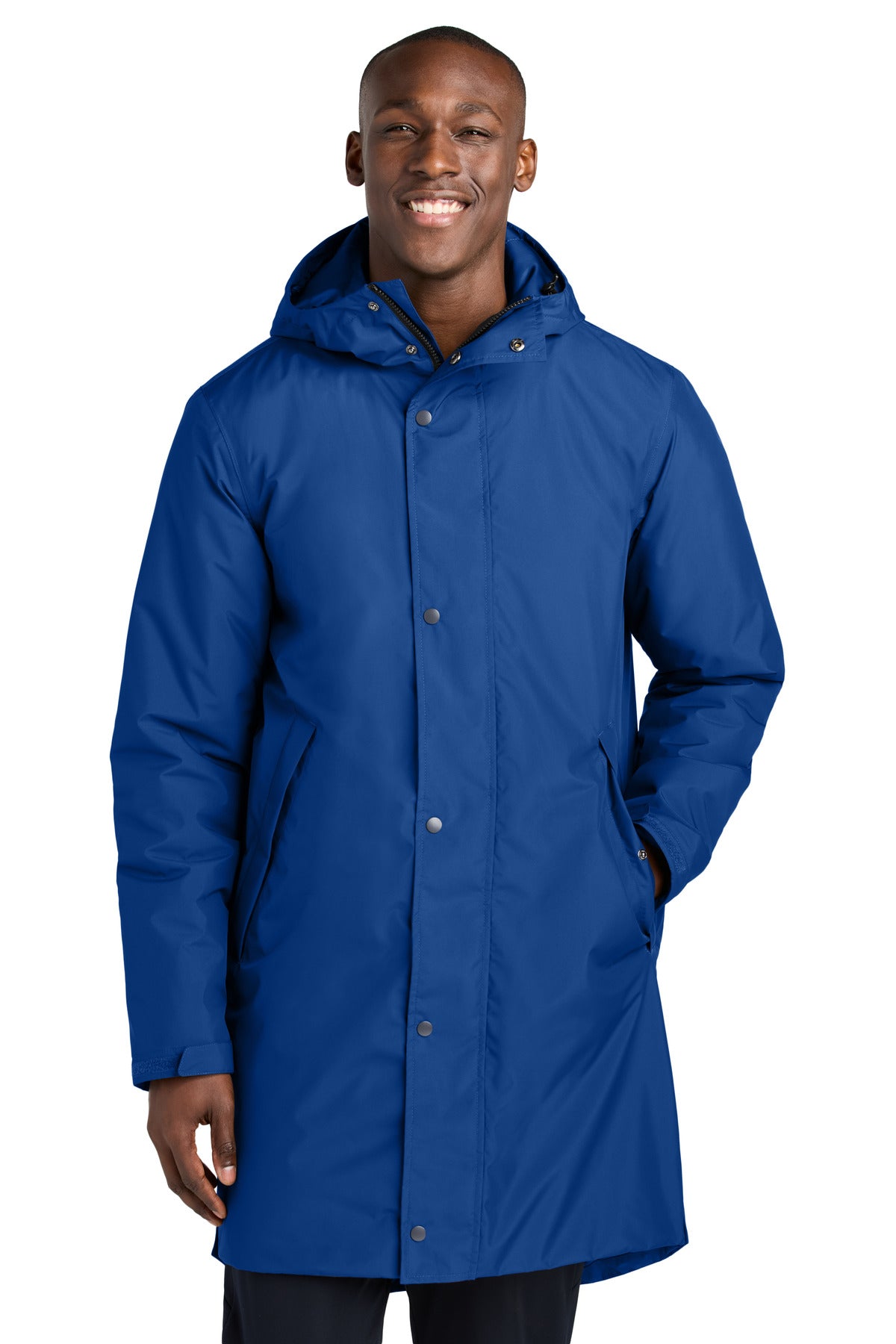 Front View of TrueRoyal Sport-Tek Waterproof Insulated Sideline Parka JST55