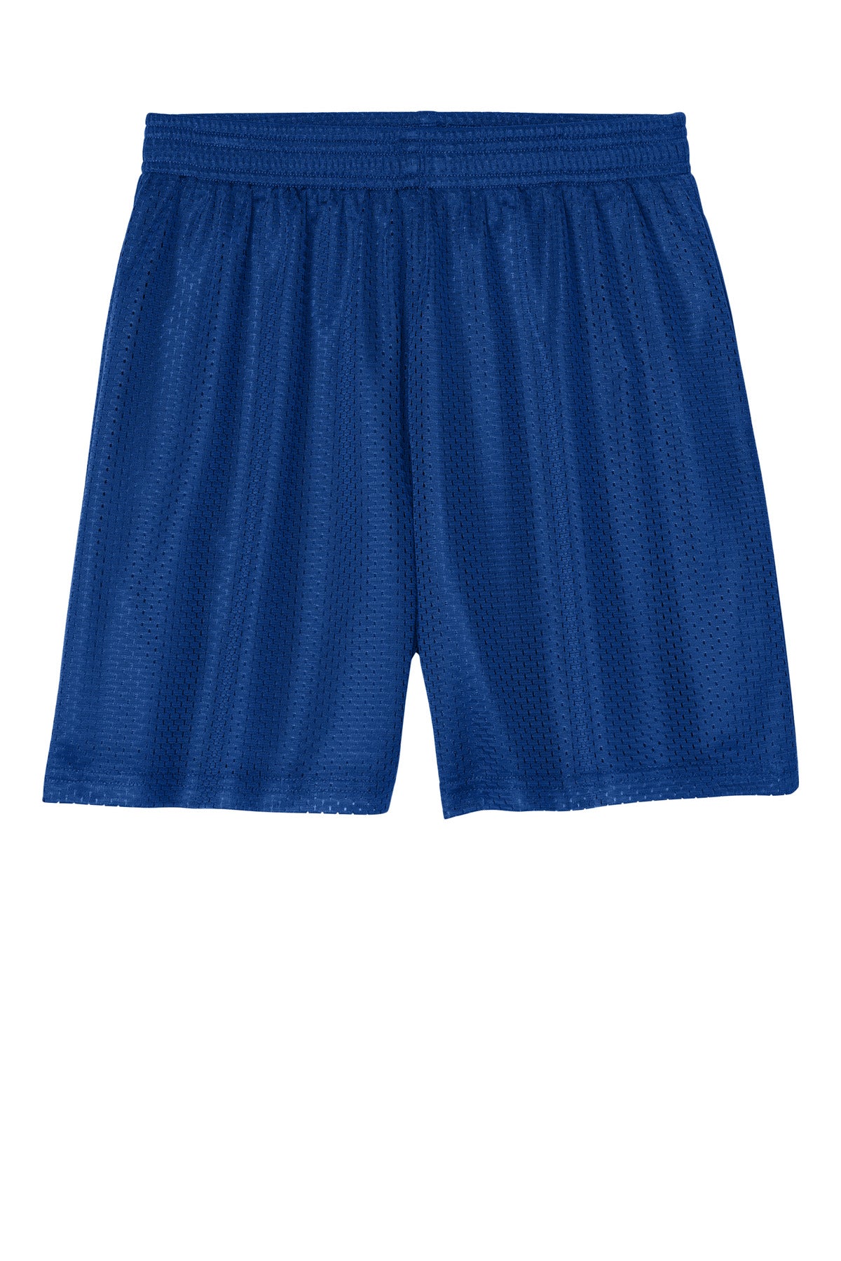 Front View of TrueRoyal Sport-Tek Youth PosiCharge Mesh 5" Short YST5100