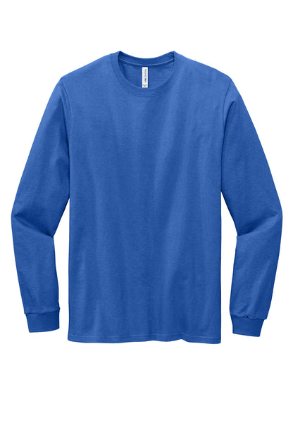 Front View of TrueRoyal Volunteer Knitwear All-American Long Sleeve Tee VL100LS