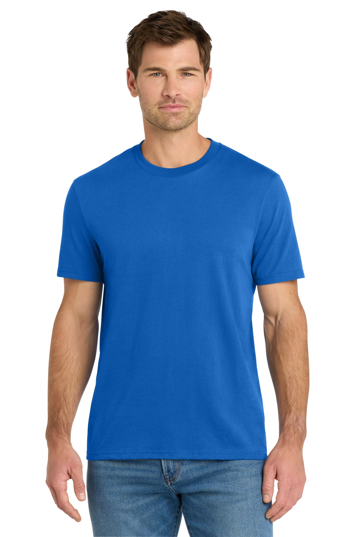 Front View of TrueRoyal Volunteer Knitwear Daily Tee VL45