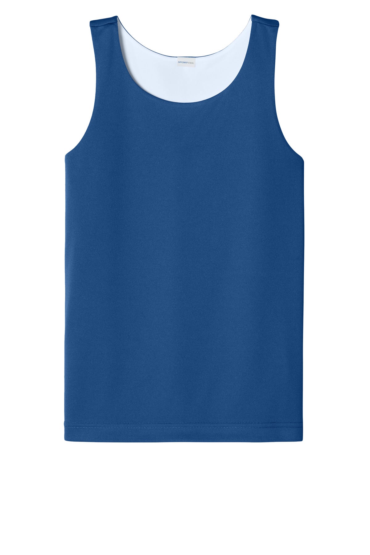 Front View of TRy/White Sport-Tek Youth PosiCharge Competitor Rev Tank YST551