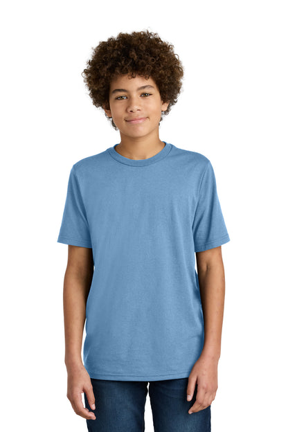 Front View of TundraBlu Port & Company Youth CVC Tee PC340Y