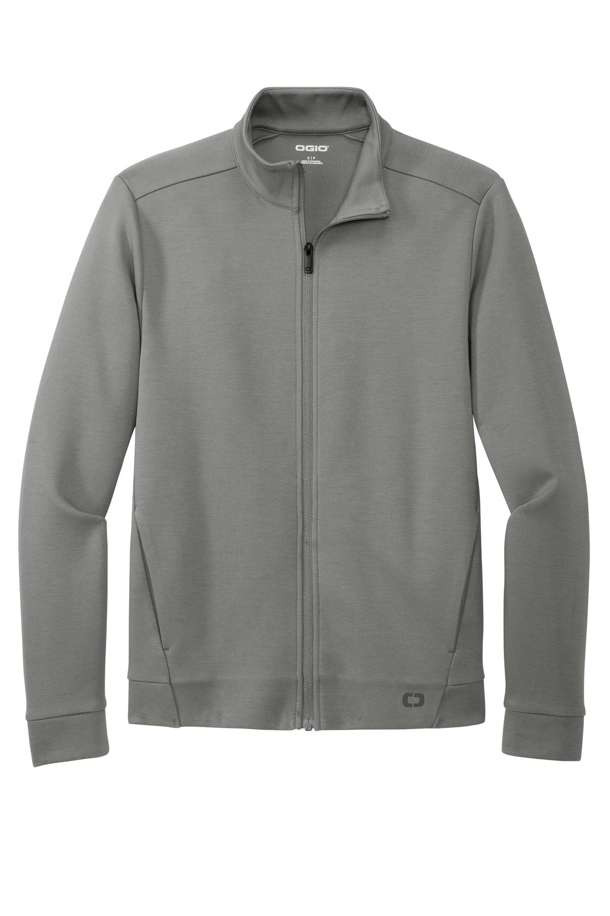 Front View of TurboGrey OGIO Bolt Full-Zip OG850