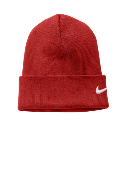 Front View of UniRed Nike Team Cuffed Beanie NKFB6539