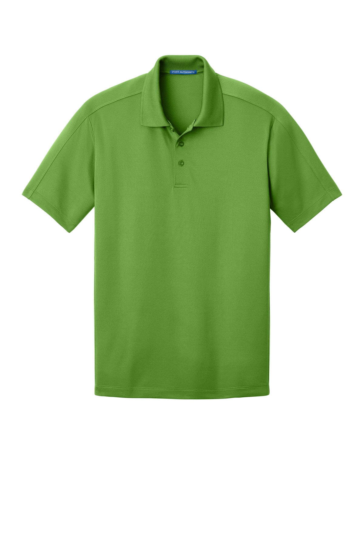 Front View of Vine Green Port Authority Diamond Jacquard Polo. K569