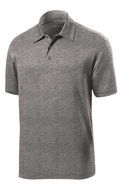 Front View of Vintage Hthr Sport-Tek Heather Contender Polo. ST660