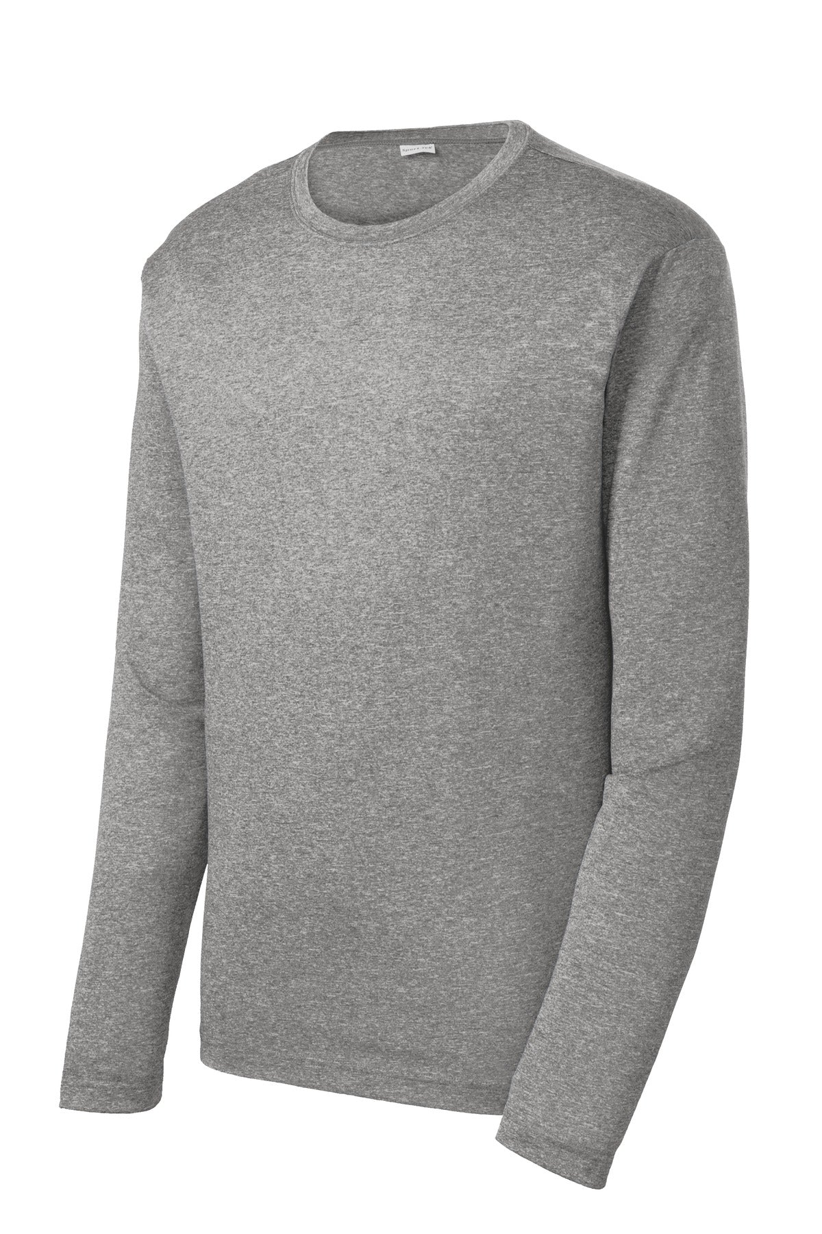 Front View of Vintage Hthr Sport-Tek Long Sleeve Heather Contender Tee. ST360LS