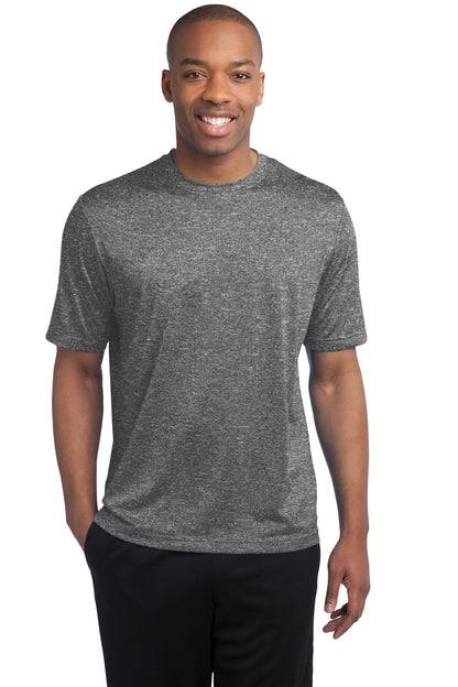 Front View of Vintage Hthr Sport-Tek Tall Heather Contender Tee. TST360