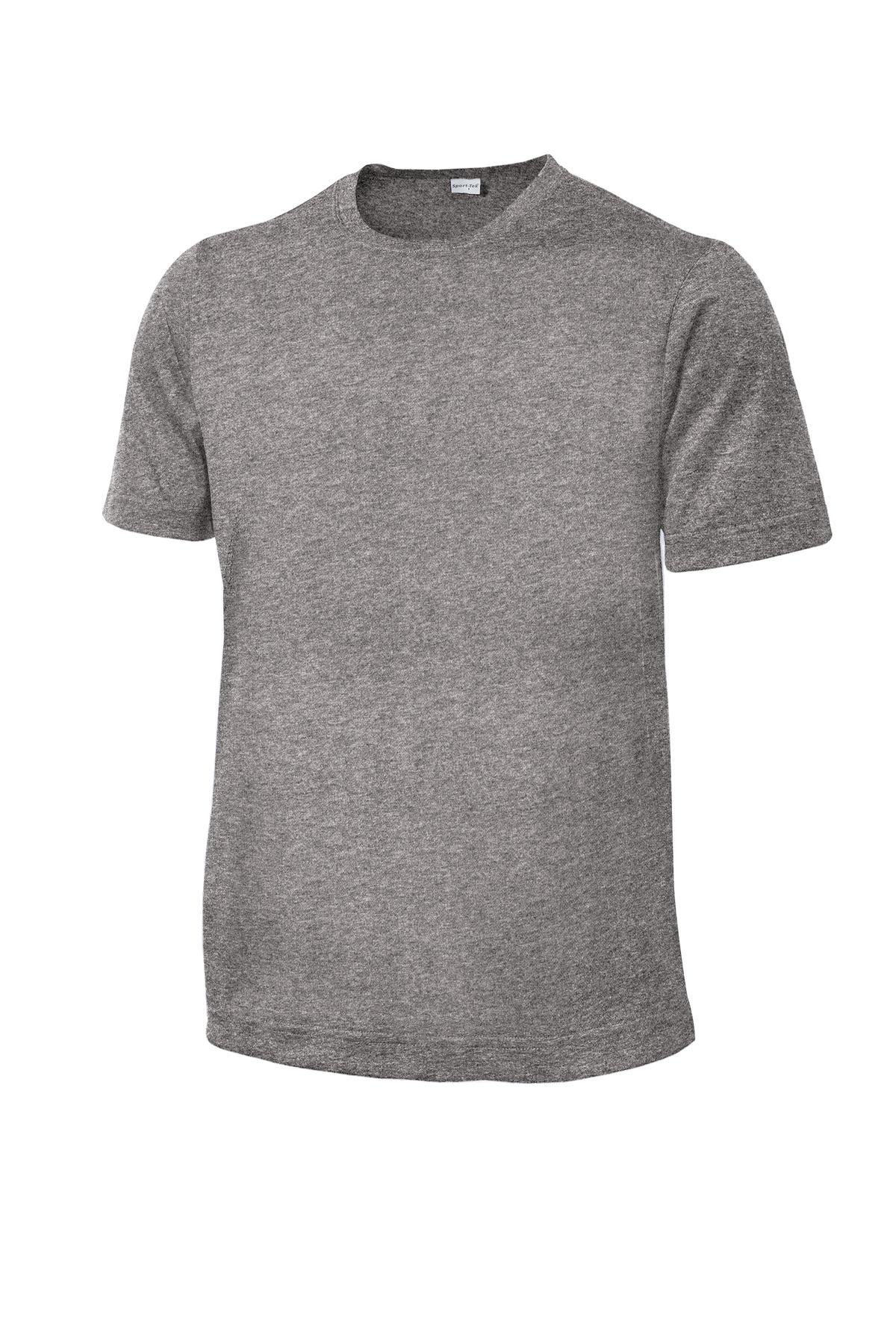Front View of Vintage Hthr Sport-Tek Youth Heather Contender Tee. YST360