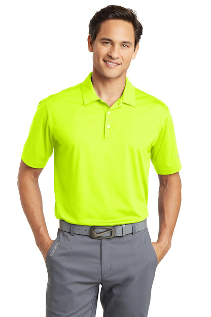 Front View of Volt Nike Dri-FIT Vertical Mesh Polo. 637167