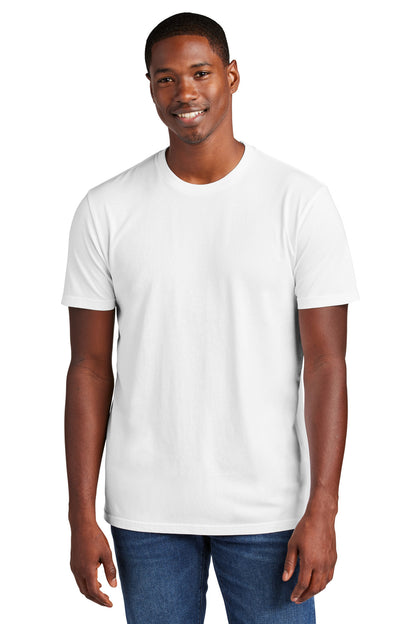 Front View of White District Wash Tee DT2101