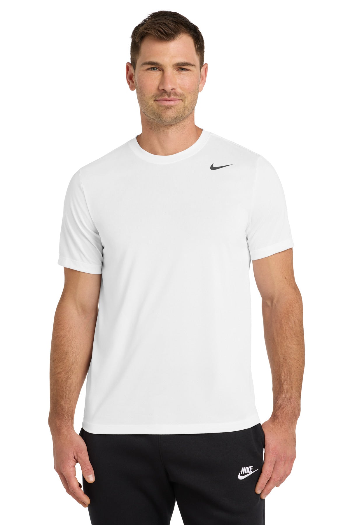 Front View of White Nike Team rLegend Tee DV7299