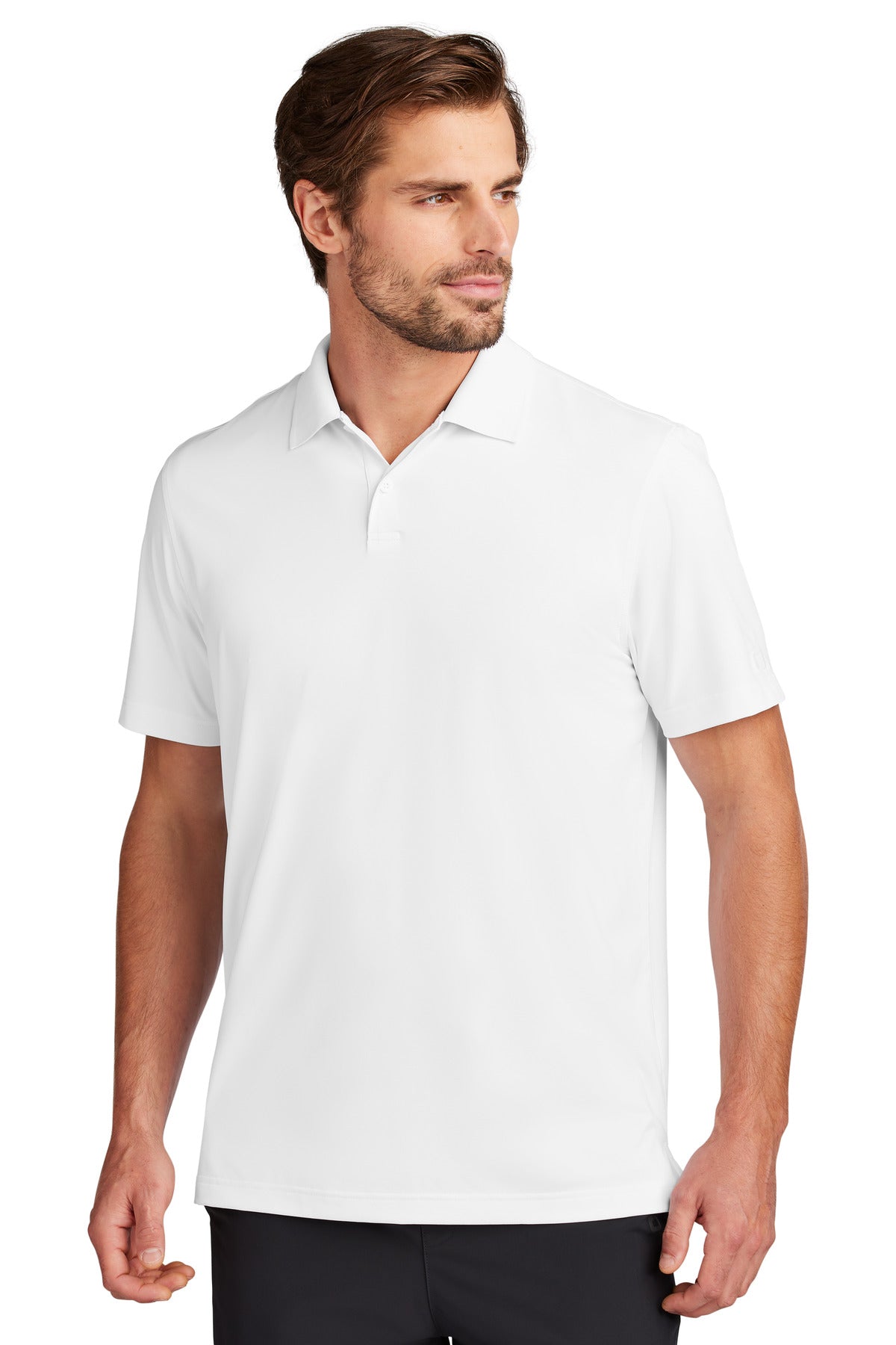 Front View of White OGIO Regain Polo OG170