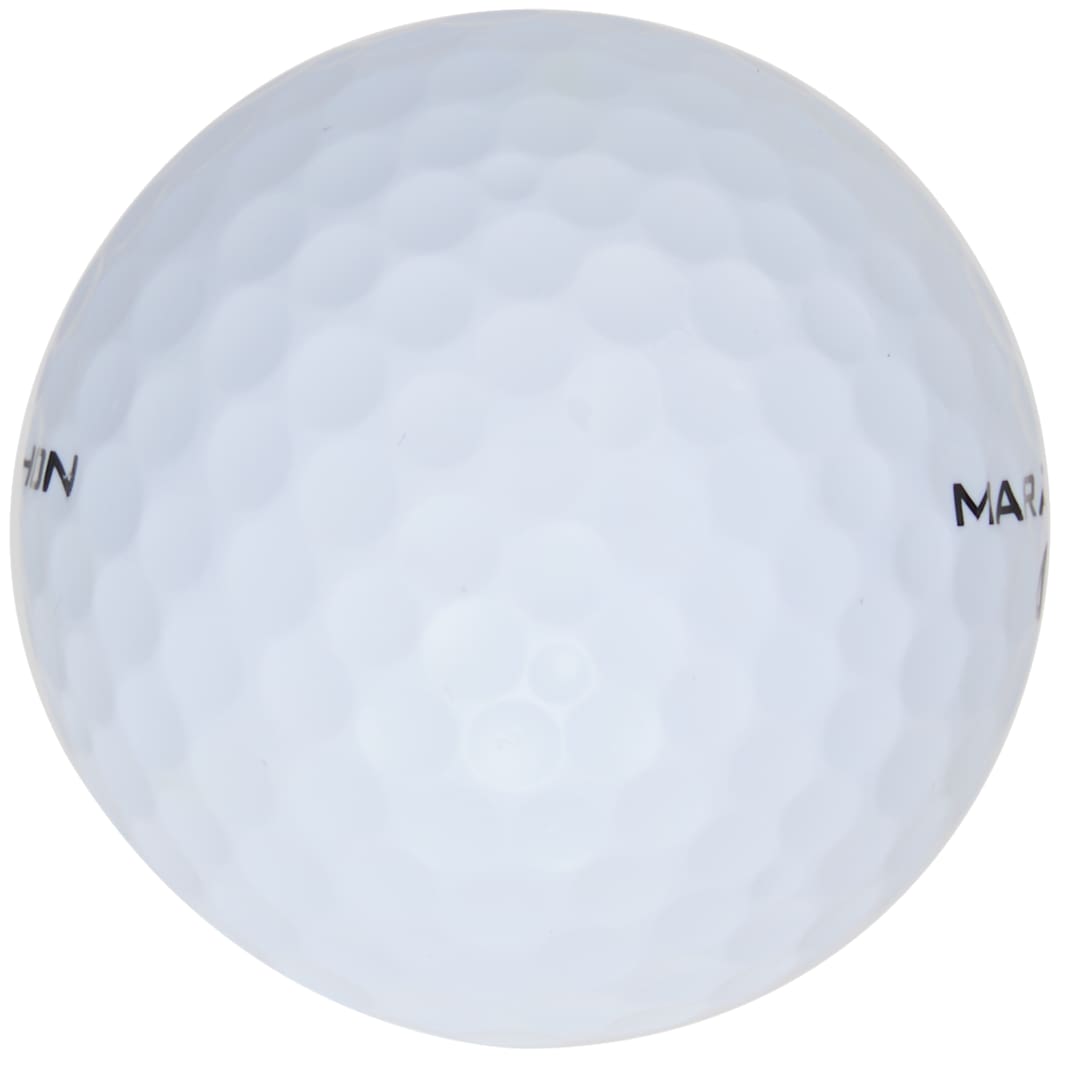 Front View of White Srixon Marathon Golf Balls - 15 Pack plain