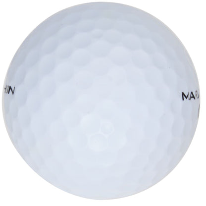 Front View of White Srixon Marathon Golf Balls - 15 Pack plain
