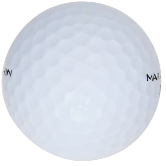 Front View of White Srixon Marathon Golf Balls - 15 Pack plain