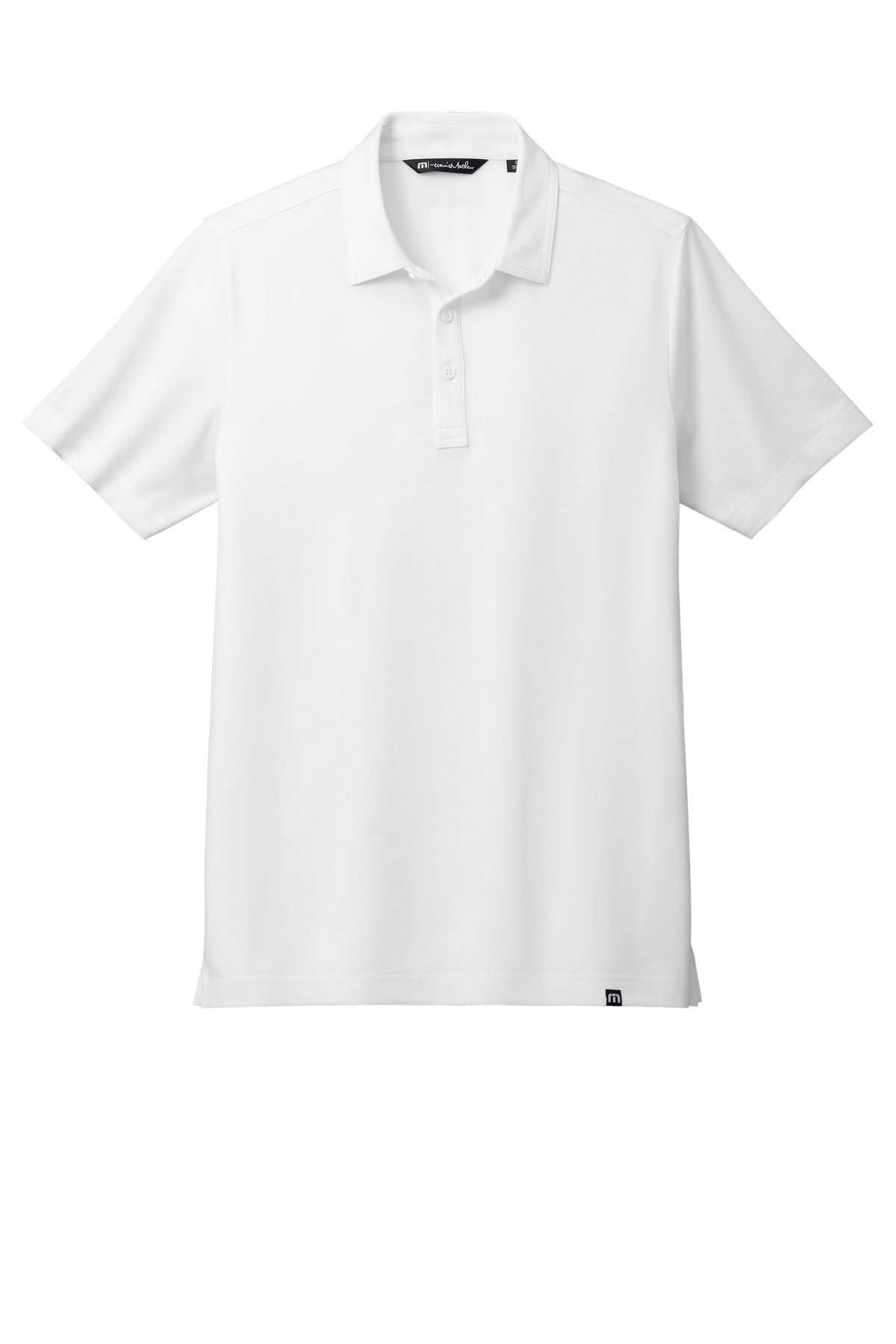 Front View of White TravisMathew Cabana Solid Polo TM1MAA370