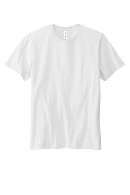 Front View of White Volunteer Knitwear Daily Tee VL45