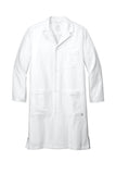 Front View of White Wink Men's Long Lab Coat WW5172