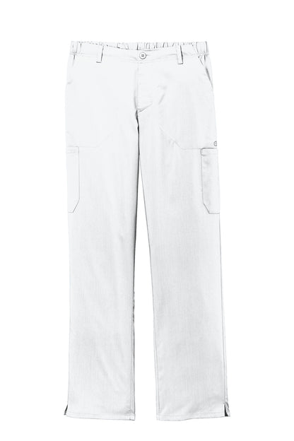 Front View of White Wink Men's Premiere Flex Cargo Pant WW5058