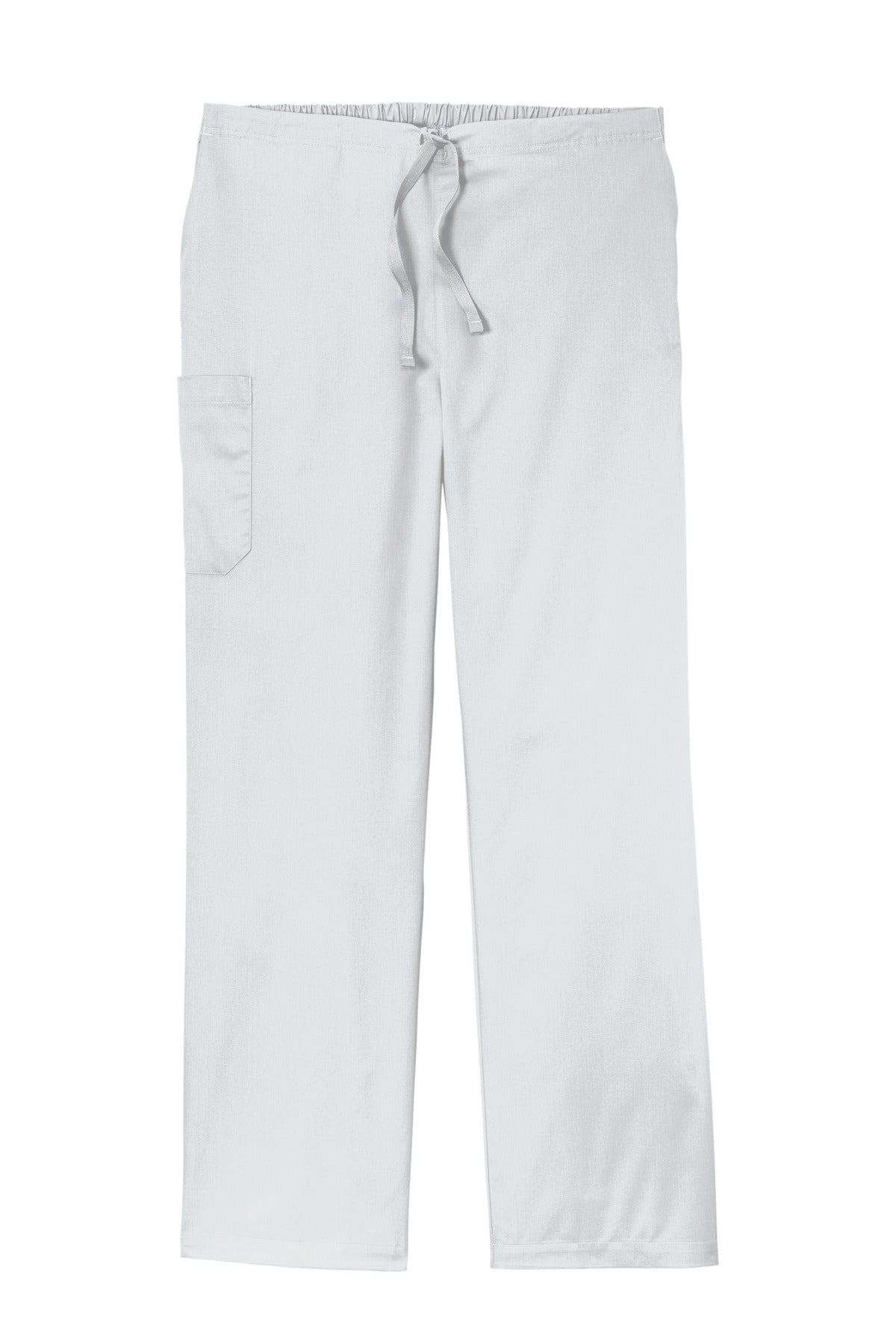 Front View of White Wink Unisex Tall WorkFlex Cargo Pant WW3150T